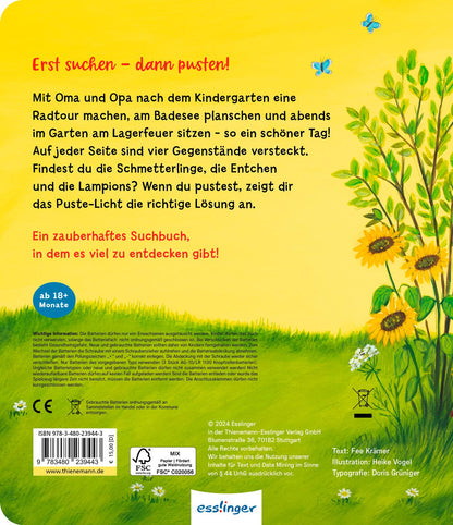 Thienemann - Esslinger  9783480239443 Mein Puste-Licht-Buch: Ein Tag, wie ich ihn mag! (2)