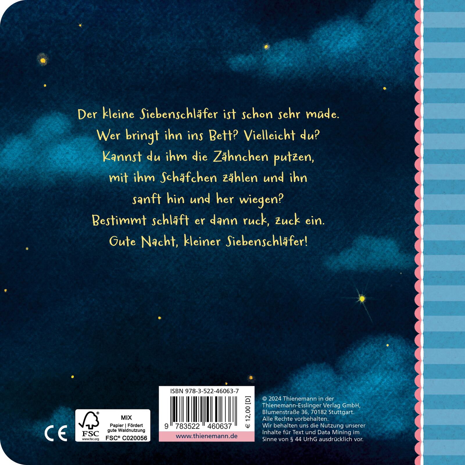 Thienemann - Esslinger  9783522460637 Der kleine Siebenschläfer: Bringst du mich ins Bett? (2)