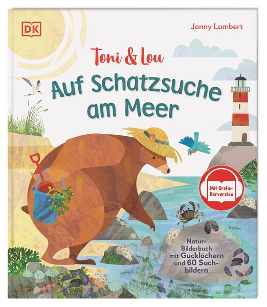  Toni &amp; Lou. Auf Schatzsuche am Meer Natur-Bilderbuch mit Gucklöchern und 60 Suchbilder Jonny Lambert 9783831050215 (1)