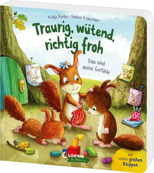  Traurig, wütend, richtig froh - das sind meine Gefühle Bestärkendes Pappbilderbuch für Kinder ab 2 Jahren Katja Reider Lo...