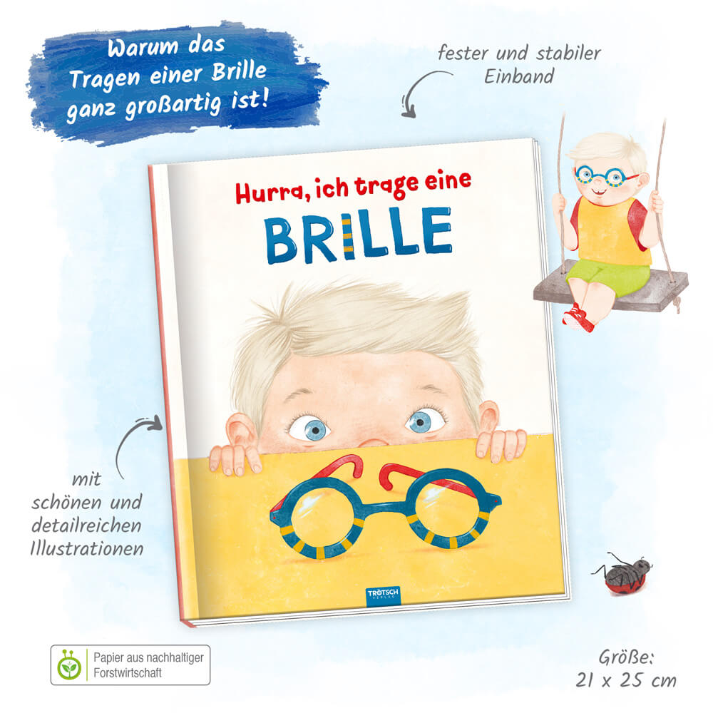  Trötsch Kinderbuch Hurra, ich trage eine Brille Vorlesebuch Kinderbuch Geschichtenbuch 9783988021458 Trötsch Verlag GmbH ...