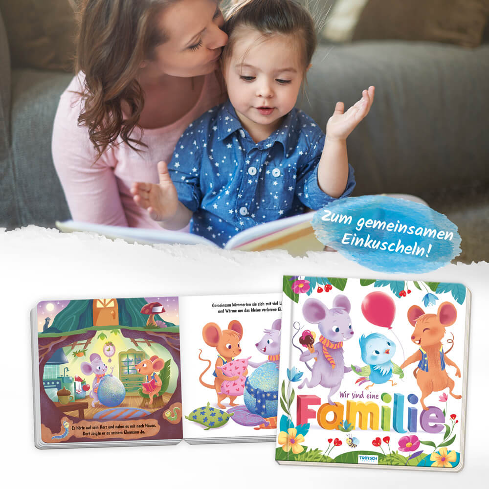  Trötsch Pappenbuch Wir sind eine Familie Vorlesebuch Kinderbuch Geschichtenbuch 9783988021441 Trötsch Verlag GmbH &amp; Co. K...