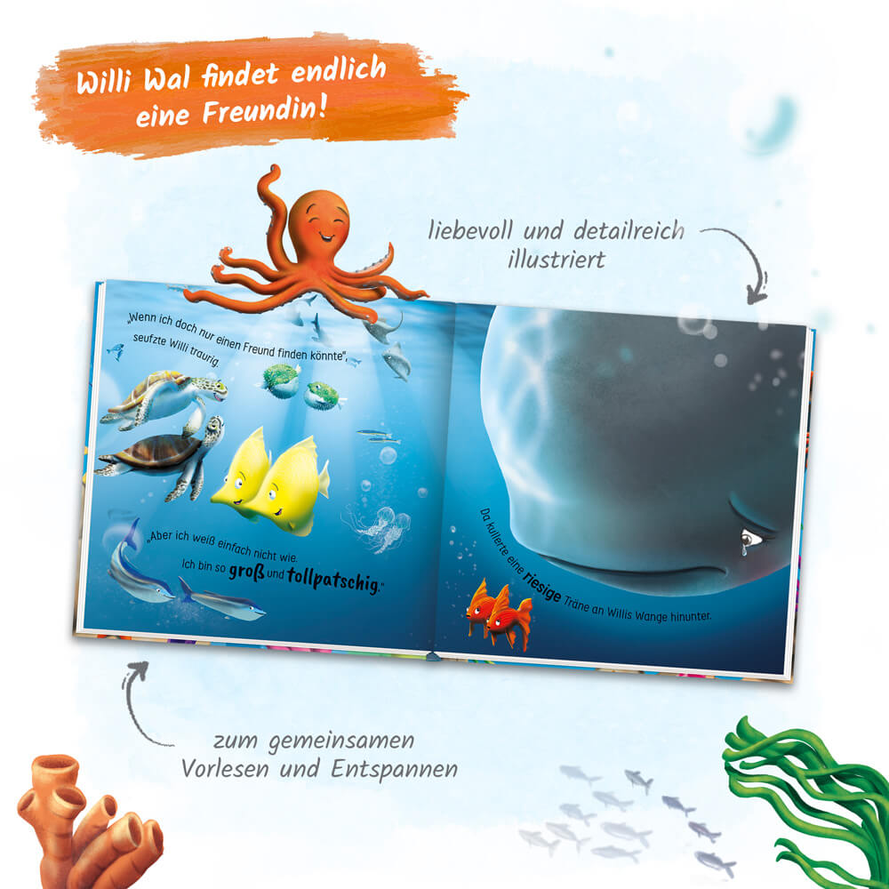  Trötsch Vorlesebuch Ein Freund für Willi Wal Beschäftigungsbuch Kinderbuch Geschichtenbuch 9783988021090 Trötsch Verlag G...