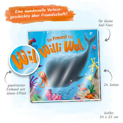  Trötsch Vorlesebuch Ein Freund für Willi Wal Beschäftigungsbuch Kinderbuch Geschichtenbuch 9783988021090 Trötsch Verlag G...