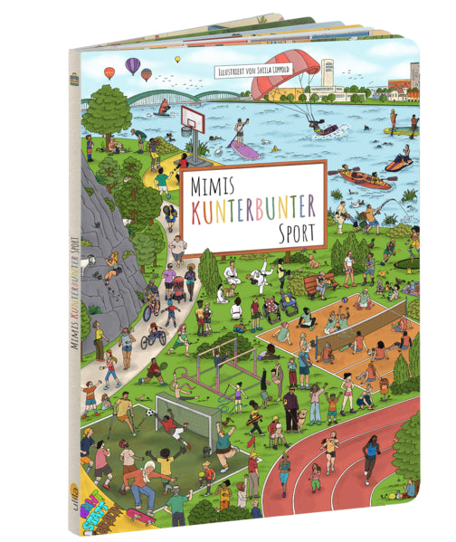 Ulila Verlag 978-3-9823015-9-4 Mimis kunterbunter Sport Vielfalt im Wimmelbuch (1)