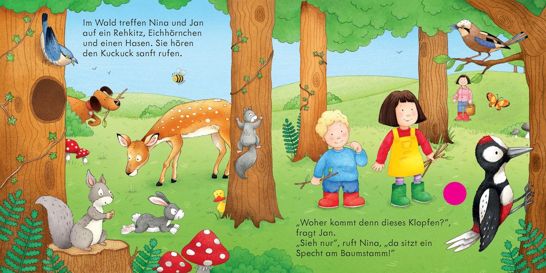 Usborne im dtv 978-1-0357-0329-6 Hörst du das? So klingt es in der Natur Soundbuch mit echten Naturgeräuschen erweckt Wies...