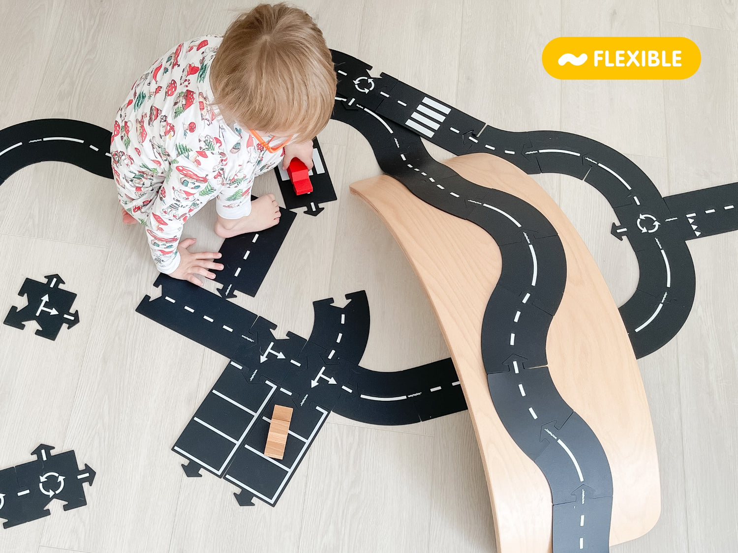 Waytoplay Spielstraße - King of the Road - 40 Teile