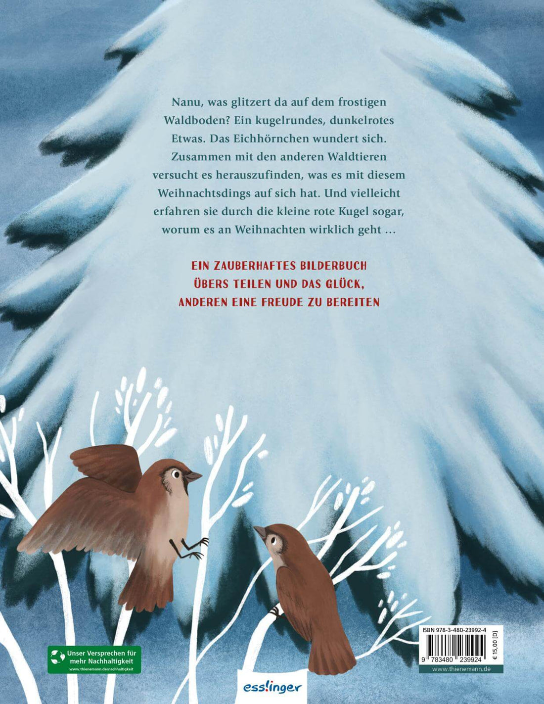  Wem gehört das Weihnachtsdings? Weihnachtsbilderbuch über die Freude am Teilen Madlen Ottenschläger 9783480239924 Thienem...