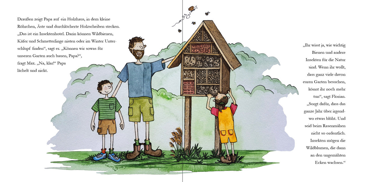 Windy 9783948417017 Lotte und Max besuchen die Bienen Bilderbuch ab 4 Jahren. Wie entsteht Honig? Warum  (4)