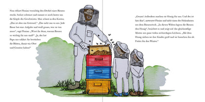 Windy 9783948417017 Lotte und Max besuchen die Bienen Bilderbuch ab 4 Jahren. Wie entsteht Honig? Warum  (5)