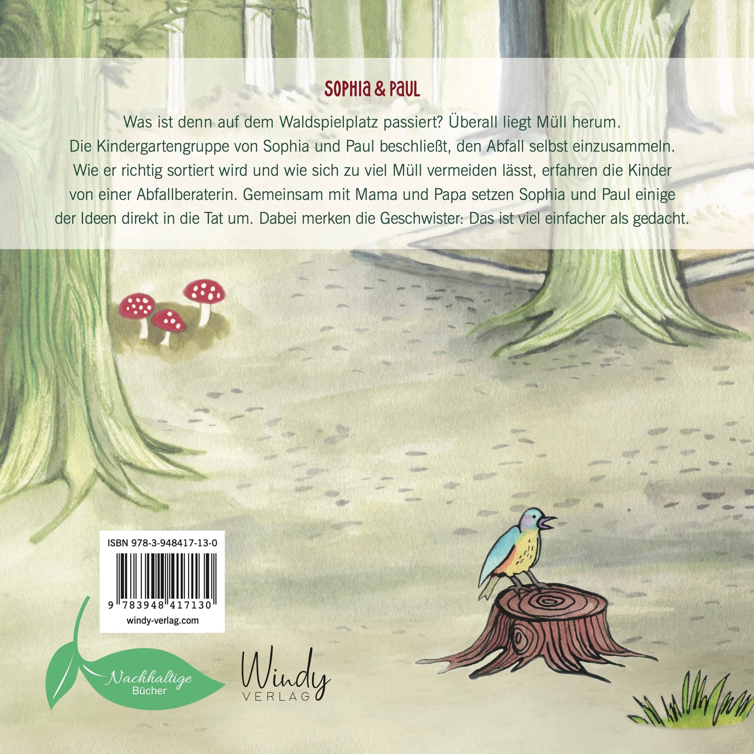 Windy 9783948417130 Sophia &amp; Paul - Zu viel Müll Sachwissen für Kinder: ein Bilderbuch ab 4 Jahre ü (2)