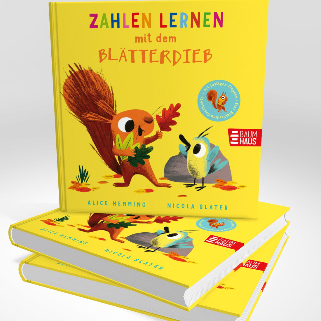  Zahlen lernen mit dem Blätterdieb Pappbilderbuch ab 2 Jahren mit extragroßen Klappen Alice Hemming 9783833910142 (2)