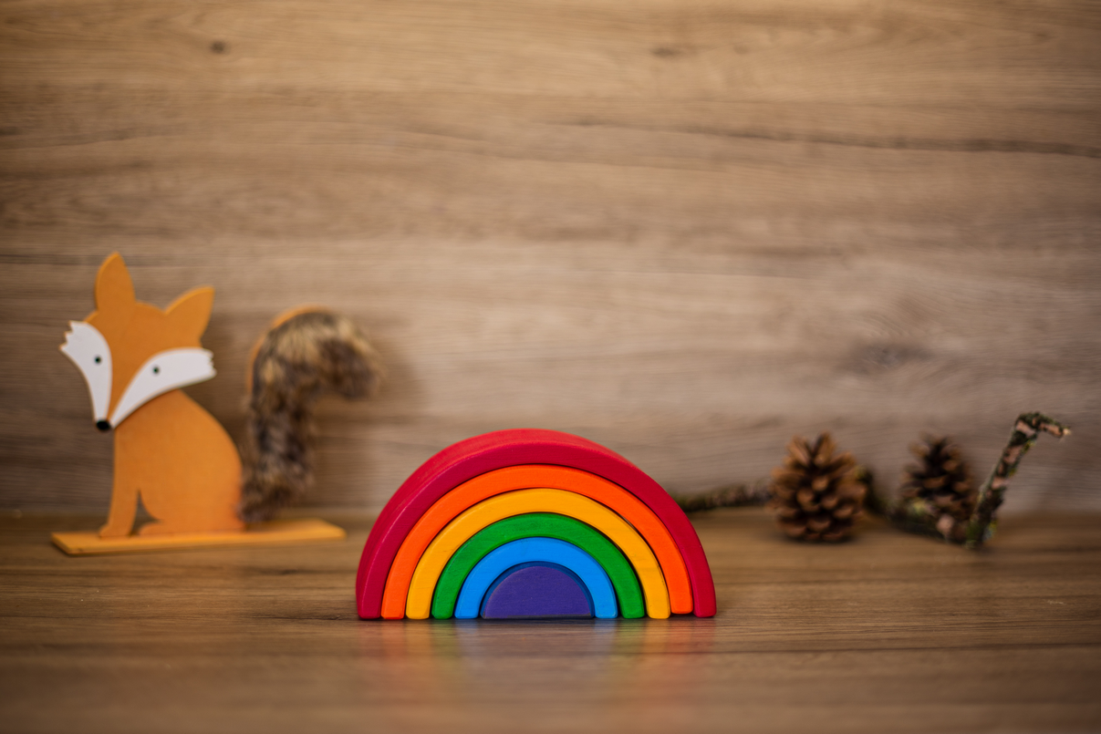 Regenbogen bunt, klein