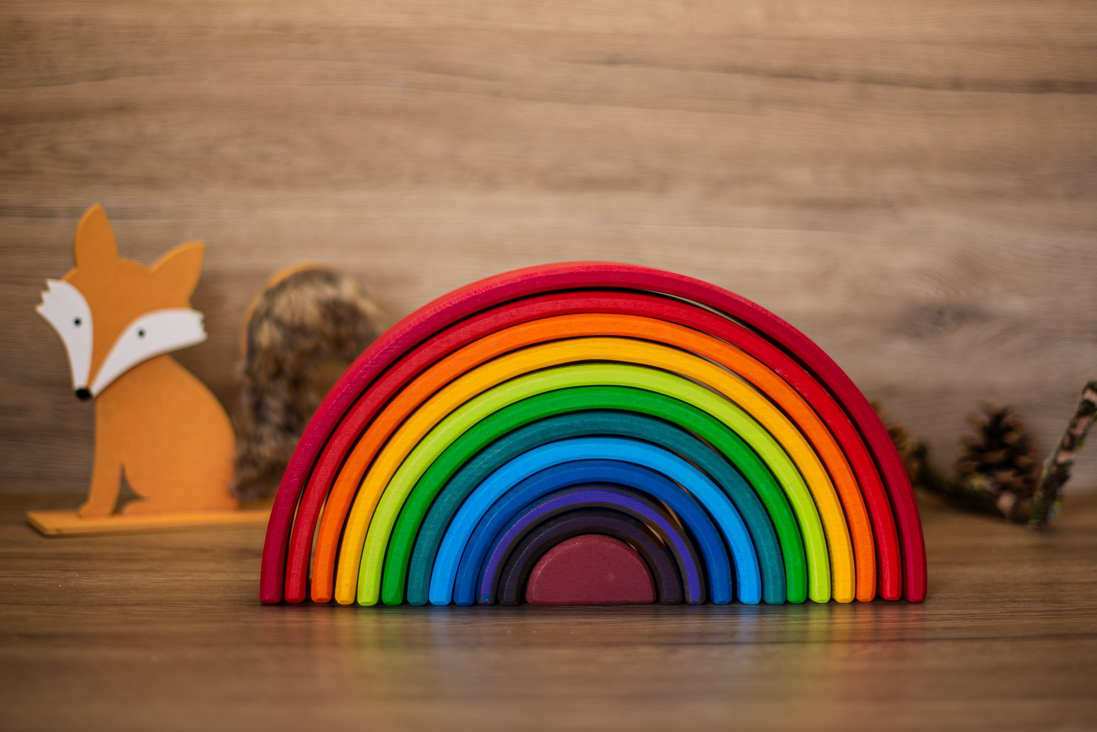 Regenbogen bunt, groß