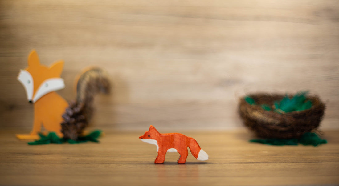 Holztiger: Holztiere, Fuchs, klein